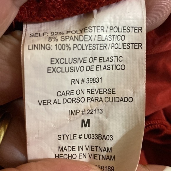 KOUTURE By Kimora Mini Cocktail Evening Dress Red Sleeveless Size Medium - Picture 12 of 12